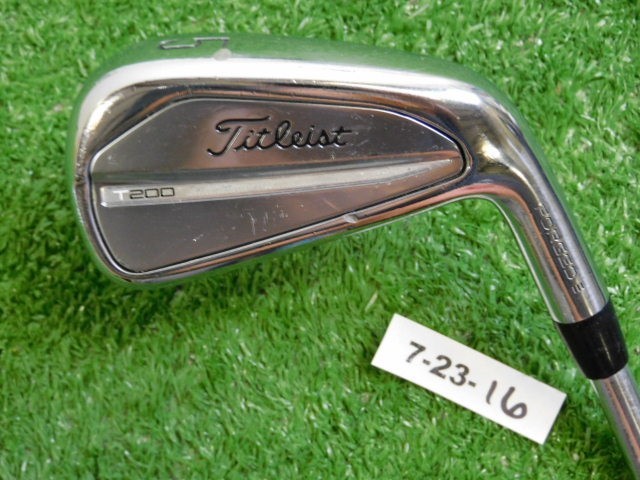 Titleist 2023 T200 Forged 5 Iron Project X IO 110g 6.0 Stiff Steel with Mid Grip