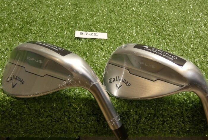 Callaway Opus Brushed Chrome 54/58* 12/10* Sand/Lob Wedge Set DG 115 Steel New