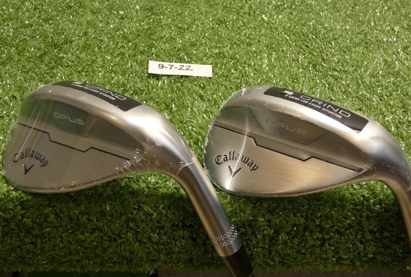 Callaway Opus Brushed Chrome 54/58* 12/10* Sand/Lob Wedge Set DG 115 Steel New