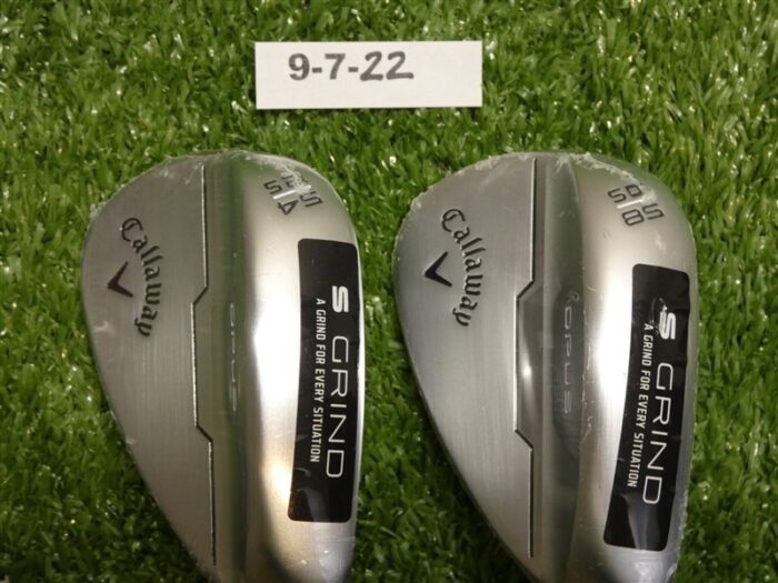 Callaway Opus Brushed Chrome 54/58* 12/10* Sand/Lob Wedge Set DG 115 Steel New