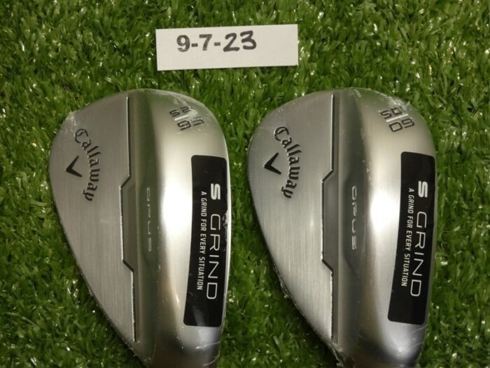 Callaway Opus Brushed Chrome 56/60* 12/10* Sand/Lob Wedge Set DG 115 Steel New