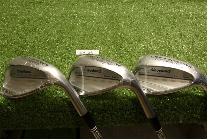 Cleveland CBX 4 ZipCore 50/54/58* Gap/Sand/Lob Wedge Set KBS Hi-Rev Steel New