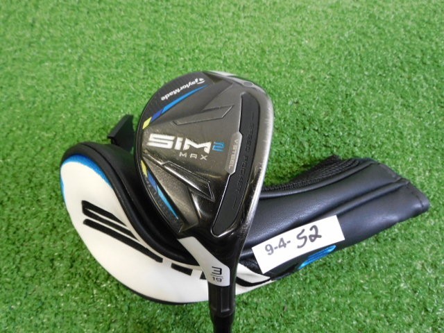 TaylorMade SIM2 Max 19* 3 Hybrid Rescue HZRDUS Smoke RDX 80g 6.0 Stiff w HC Mid