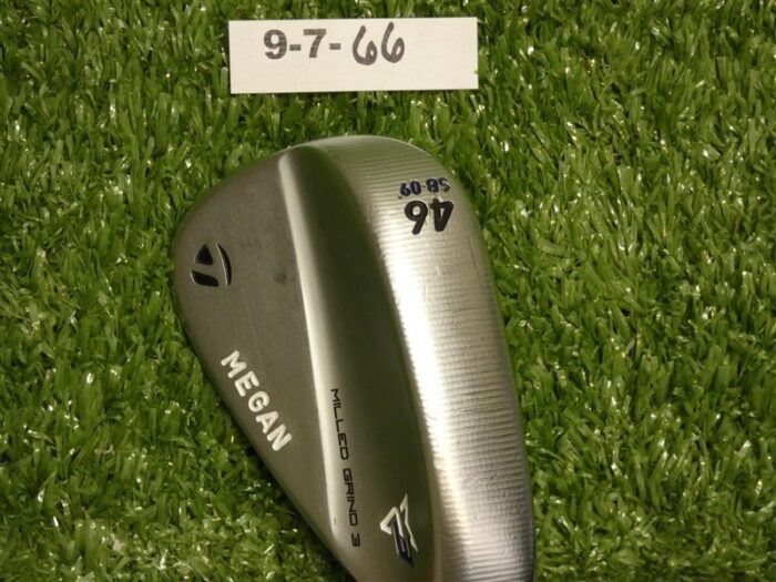TaylorMade MG3 Chrome 46* 9* Pitching Wedge 2 Dot Tour Issue NS Pro Stiff Steel