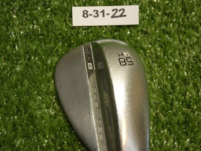 Titleist Vokey SM8 Tour Chrome 58* 14* Lob Wedge K Grind Dynamic Gold Steel
