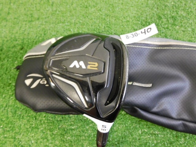TaylorMade M2 18* 5 Wood White Tie 70X4 Regular Graphite with 2017 HC Excellent