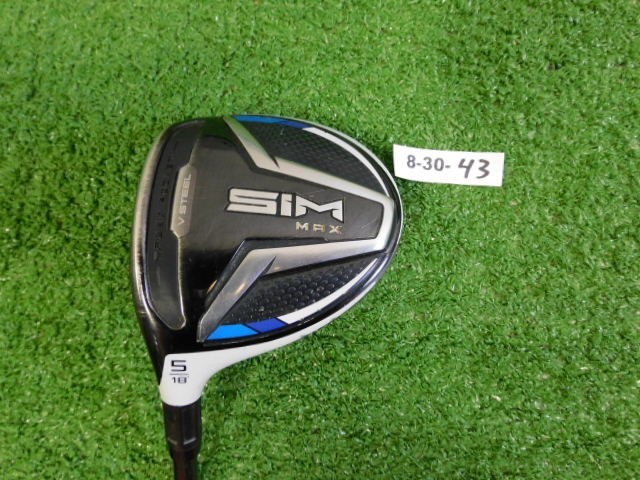 TaylorMade SIM Max 18* Left Hand 5 Wood Bassara E42 Lite Senior Graphite