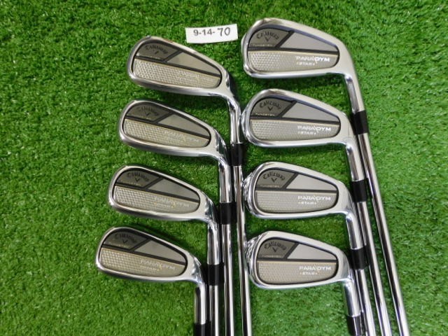 Callaway Paradym Star Irons 5-P, A & S AMT R300 Regular Steel Mid +1.25″ Mint