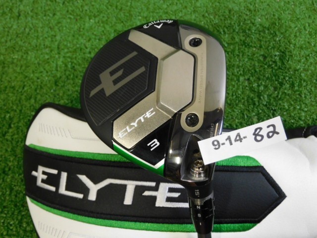 Callaway 2025 Elyte 15* 3 Wood Denali Charcoal 60g 6.0 Stiff with HC Excellent