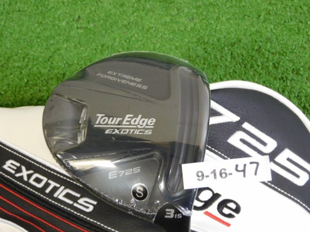 Tour Edge Exotics E725 15* 3 Wood Cypher 50 6.0 Stiff Graphite w Headcover New