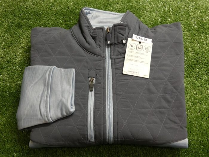 FootJoy Mens ThermoSeries Full-Zip Golf Hybrid Mid-Layer Charcoal Large 37749