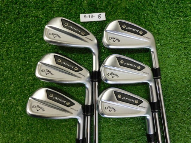Callaway Apex Ai300 Forged Irons 5-P Vector 80 Regular Steel with Mid Grips +1″