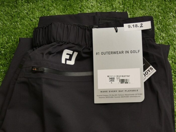FootJoy Mens DryJoys Select LS Golf Rain Pants Black (36″-38″) Large 34655