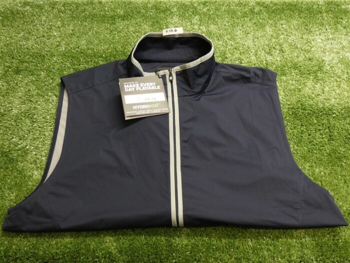 FootJoy Mens HydroKnit Golf Vest Navy Blue/Grey Large 25273