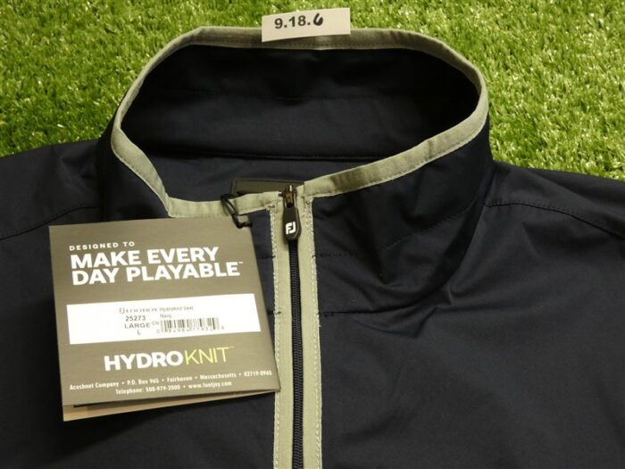 FootJoy Mens HydroKnit Golf Vest Navy Blue/Grey Large 25273