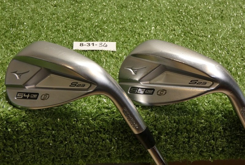 Mizuno S23 Forged Satin Chrome 54/58* 08* Sand/Lob Wedge Set KBS 115 Steel