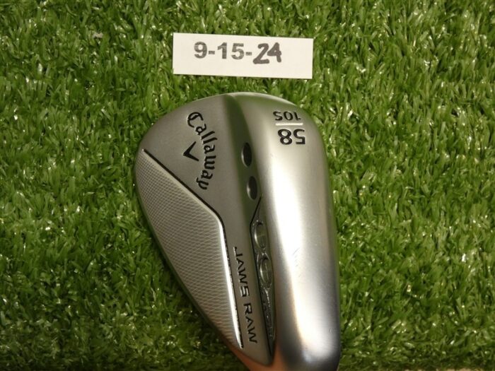 Callaway Jaws Raw Chrome 58* 10* Lob Wedge S Grind DG Spinner Steel Excellent