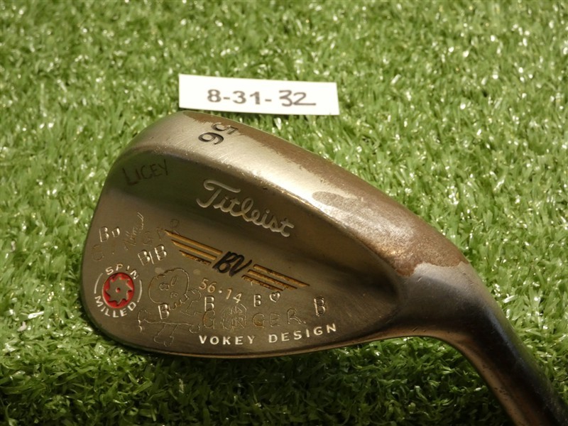 Titleist Vokey Spin Milled 2009 Black 56* 14* Sand Wedge Dynamic Gold Steel