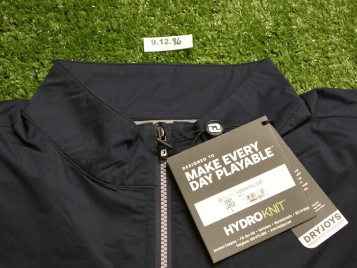 FootJoy Mens HydroKnit Golf Rain Pullover Navy Large 32681