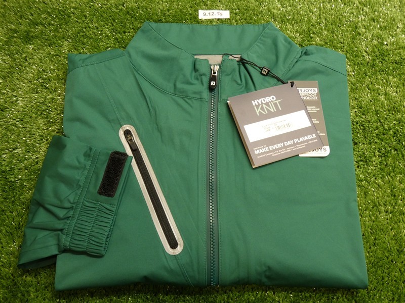 FootJoy Mens HydroKnit Golf Jacket Forest Green Large 30538/37675