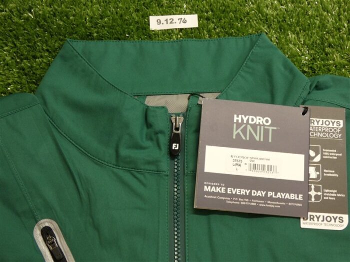 FootJoy Mens HydroKnit Golf Jacket Forest Green Large 30538/37675