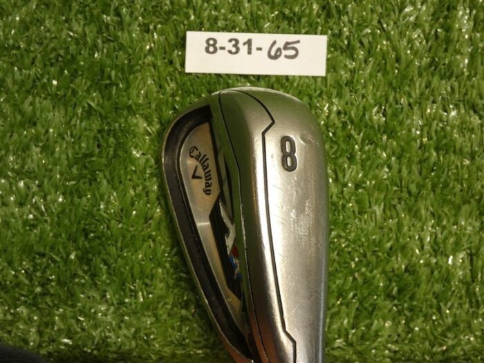Callaway XR 8 Iron Dynamic Gold X100 Extra Stiff Steel Midsize Grip +.5″