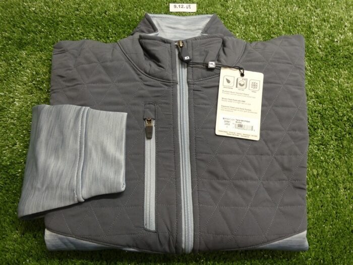 FootJoy Mens ThermoSeries Full-Zip Golf Hybrid Mid-Layer Charcoal Large 30541