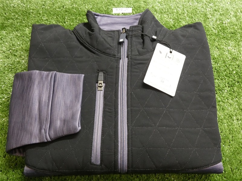 FootJoy Mens ThermoSeries Full-Zip Golf Hybrid MidLayer Purple/Black Large 33364