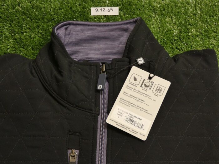 FootJoy Mens ThermoSeries Full-Zip Golf Hybrid MidLayer Purple/Black Large 33364