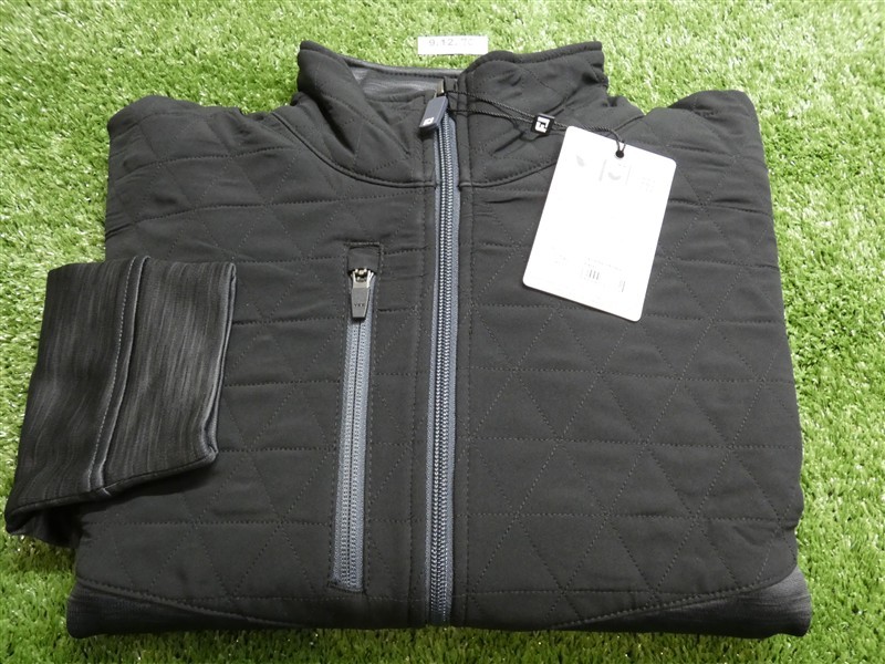 FootJoy Mens ThermoSeries Full-Zip Golf Hybrid Mid-Layer Black Large 30540