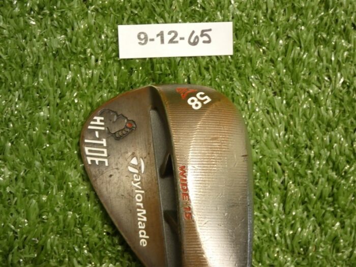 TaylorMade Milled Grind Hi-Toe Big Foot 58* 15* Lob Wedge KBS 115 Steel Midsize