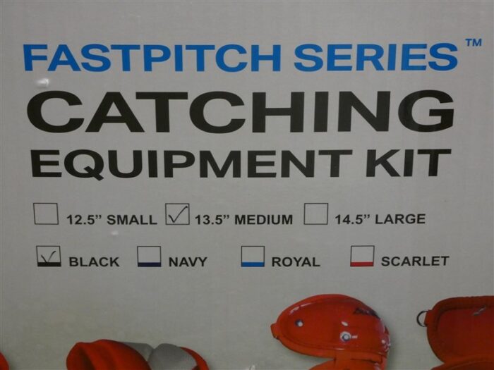 All-Star Fastpitch Series Softball Catcher’s Kit Medium 13.5″ Black New