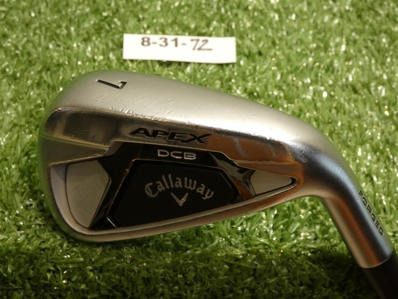 Callaway 2021 Apex DCB Forged 7 Iron Elevate MPH 85 Stiff Steel Midsize Grip