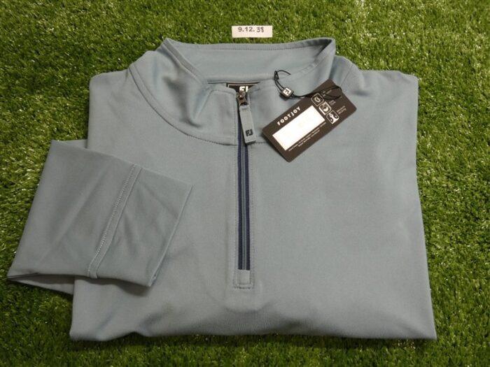FootJoy Mens Approach Quarter-Zip Golf Pullover Steel Blue Large 35503