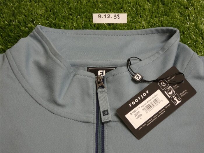 FootJoy Mens Approach Quarter-Zip Golf Pullover Steel Blue Large 35503