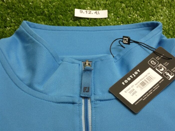 FootJoy Mens Approach Quarter-Zip Golf Pullover High Tide Large 35504