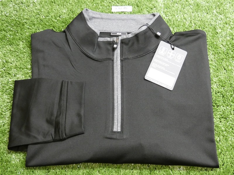 FootJoy Mens Lightweight Quarter-Zip Golf Pullover Black Large 28634