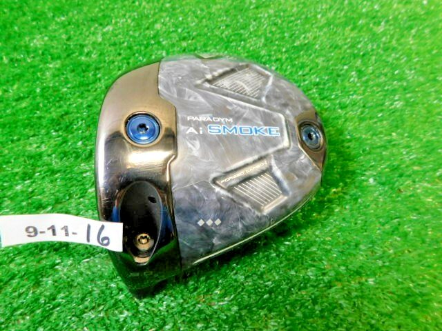 Callaway Paradym Ai Smoke Triple Diamond 9.0* Left-Hand Driver HEAD ONLY