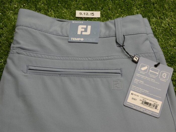 FootJoy Mens TempoSeries Lightweight Golf Pants 34 x 32 Storm Blue 30307