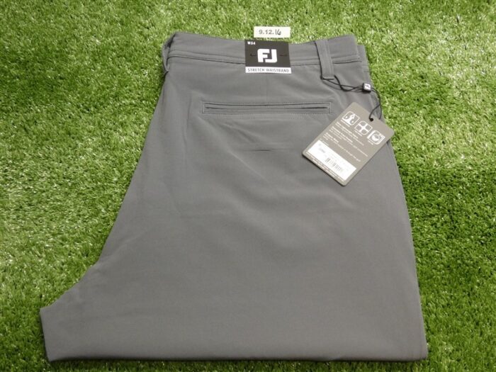 FootJoy Mens Performance 9″ Lightweight Golf Shorts w34 Charcoal Grey 23940