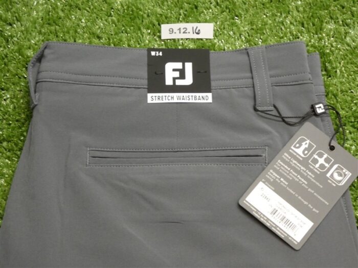 FootJoy Mens Performance 9″ Lightweight Golf Shorts w34 Charcoal Grey 23940