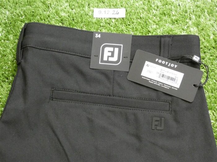 FootJoy Mens Dormie 9″ Golf Shorts w34 Black 37621