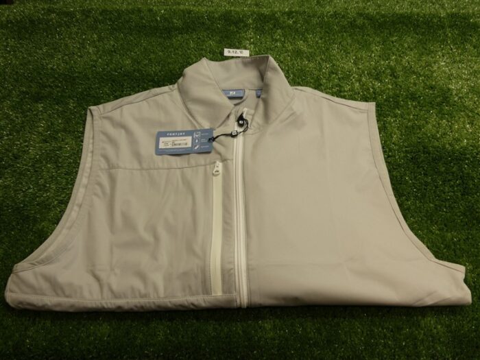 FootJoy Mens TempoSeries Lightweight Softshell Golf Vest Silver Large 37744
