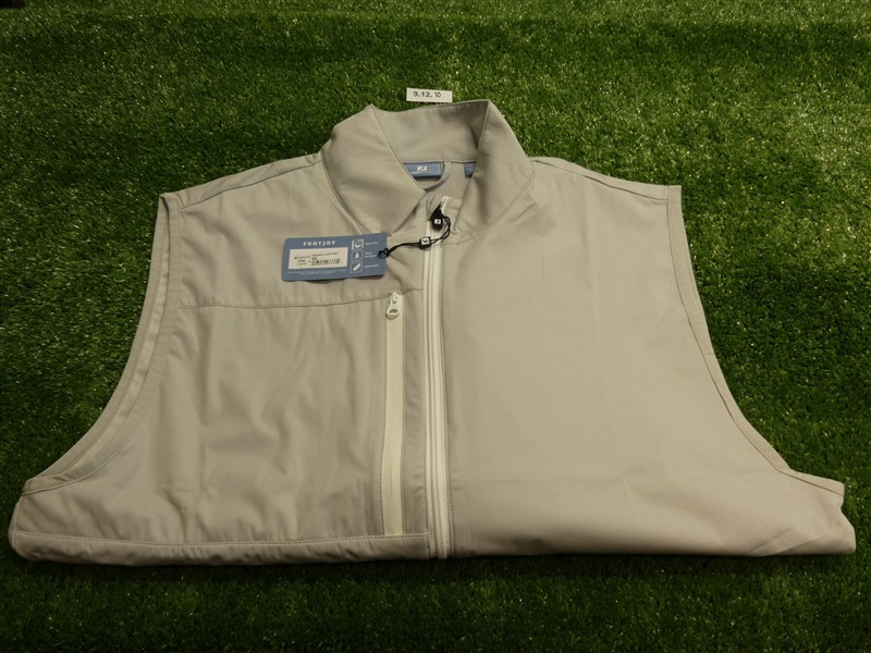 FootJoy Mens TempoSeries Lightweight Softshell Golf Vest Silver Large 37744