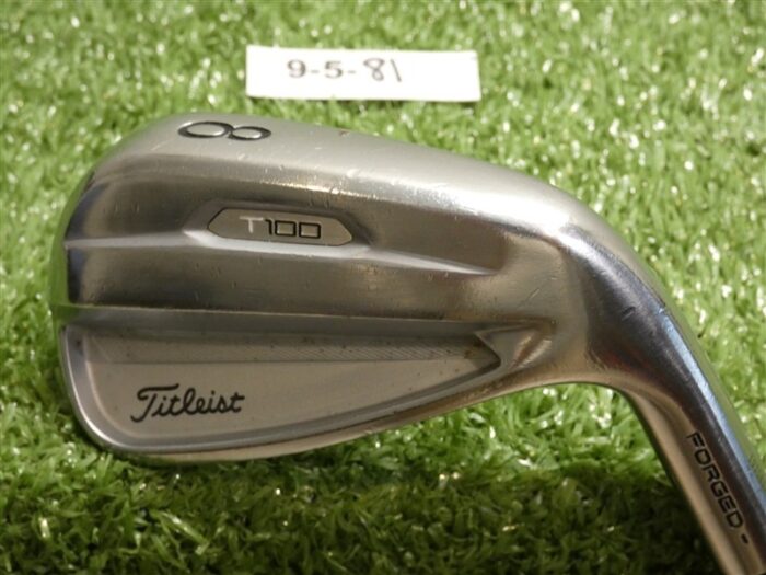 Titleist 2023 T100 Forged 8 Iron AMT White S300 Stiff Steel