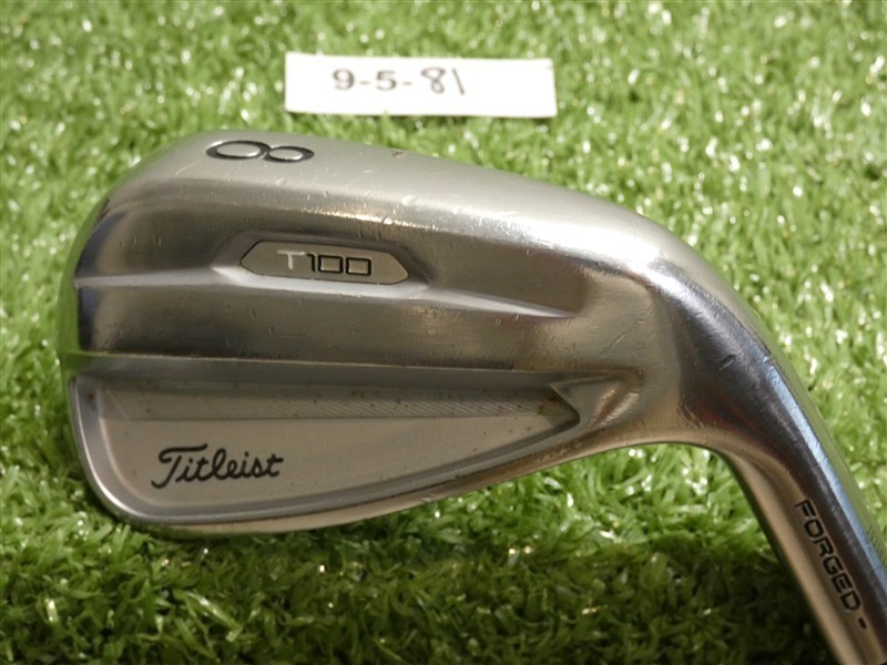 Titleist 2023 T100 Forged 8 Iron AMT White S300 Stiff Steel