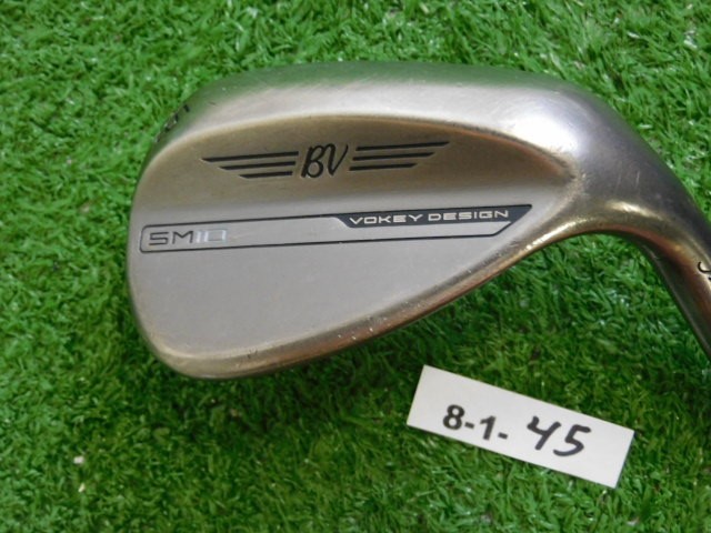 Titleist Vokey SM10 Nickel 56* 08* Sand Wedge M Grind S300 Stiff Steel Mid Grip