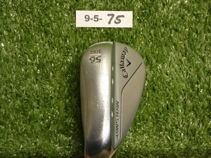 Callaway Jaws Raw Left Hand 56* 10* Sand Wedge S Grind Dynamic Gold S300 Steel