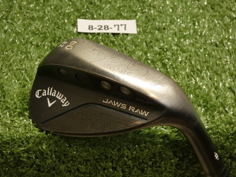 Callaway Jaws Raw Black Plasma 60* 8* Lob Wedge Z Grind DG Spinner Steel Midsize