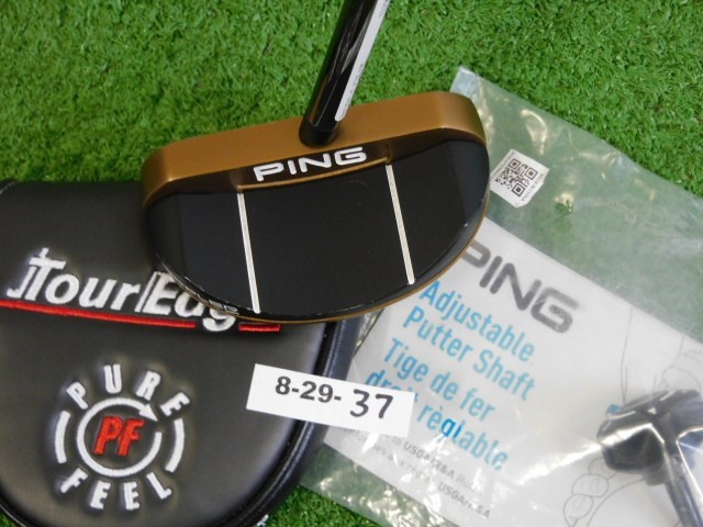 Ping Heppler Piper C 32-36 Straight Left Hand Putter w Tour Edge HC, Tool Black